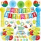 51 Pcs Summer Beach Party Decorations with Balloons, Banner, Beach Balls, Cupcak Toppers, and Jelly Fish Lanterns